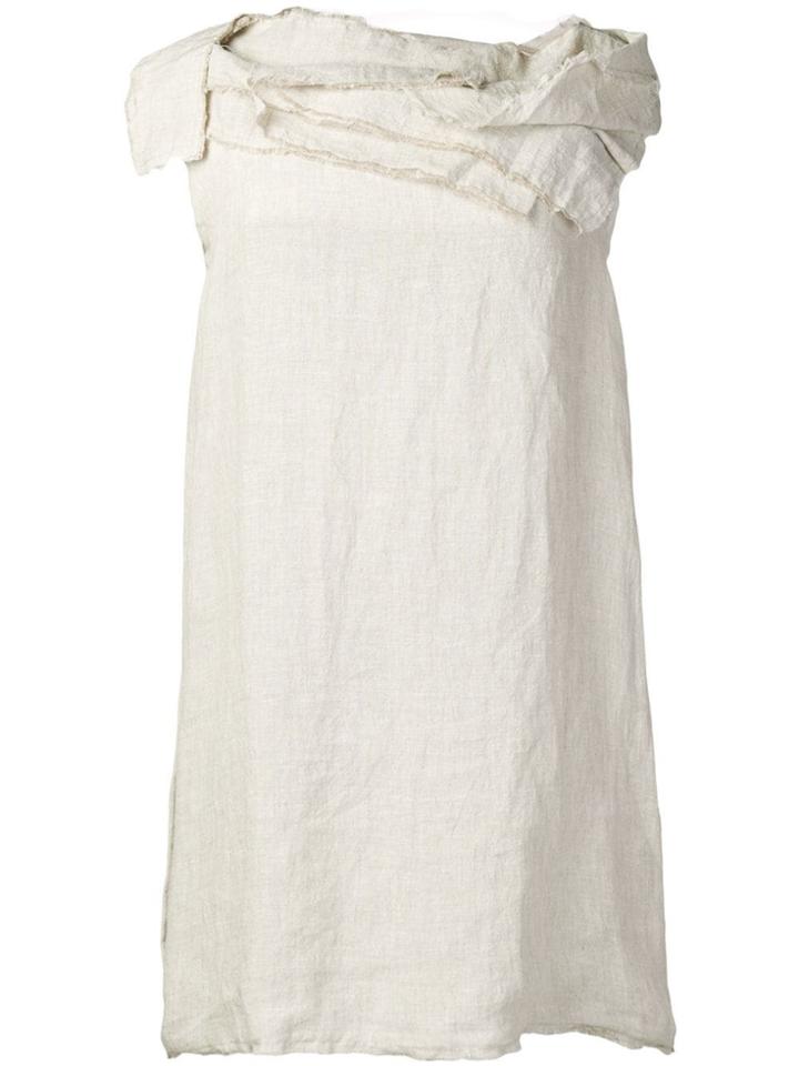 Stefano Mortari Ruffled Neck Dress - Neutrals