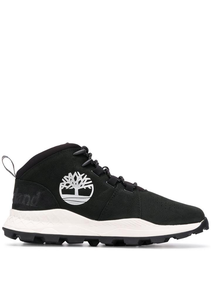 Timberland Logo Low Top Sneakers - Black