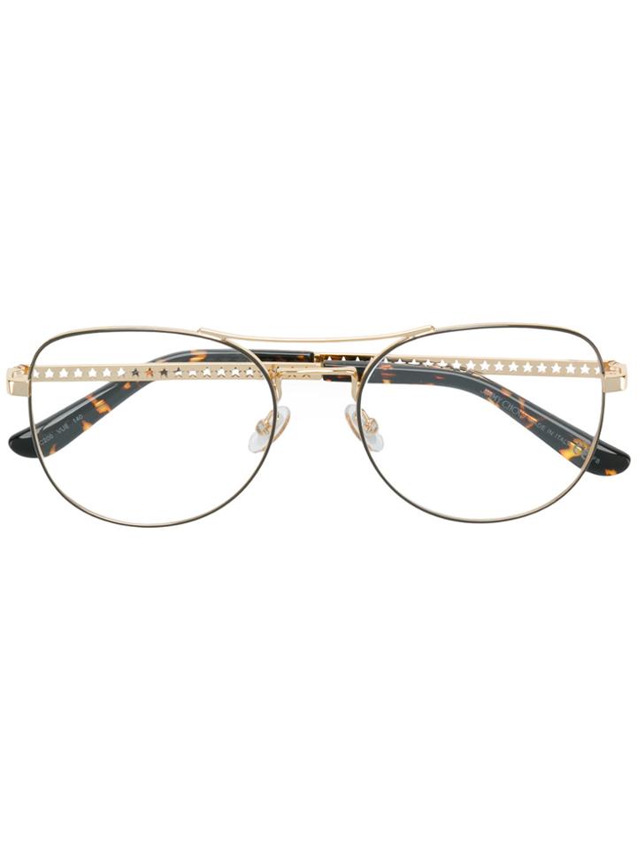 Jimmy Choo Eyewear Square Frames - Metallic