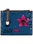 Tommy Hilfiger Sequin Embellished Wallet - Blue