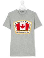 Dsquared2 Kids Canadian Flag Patch T-shirt - Grey