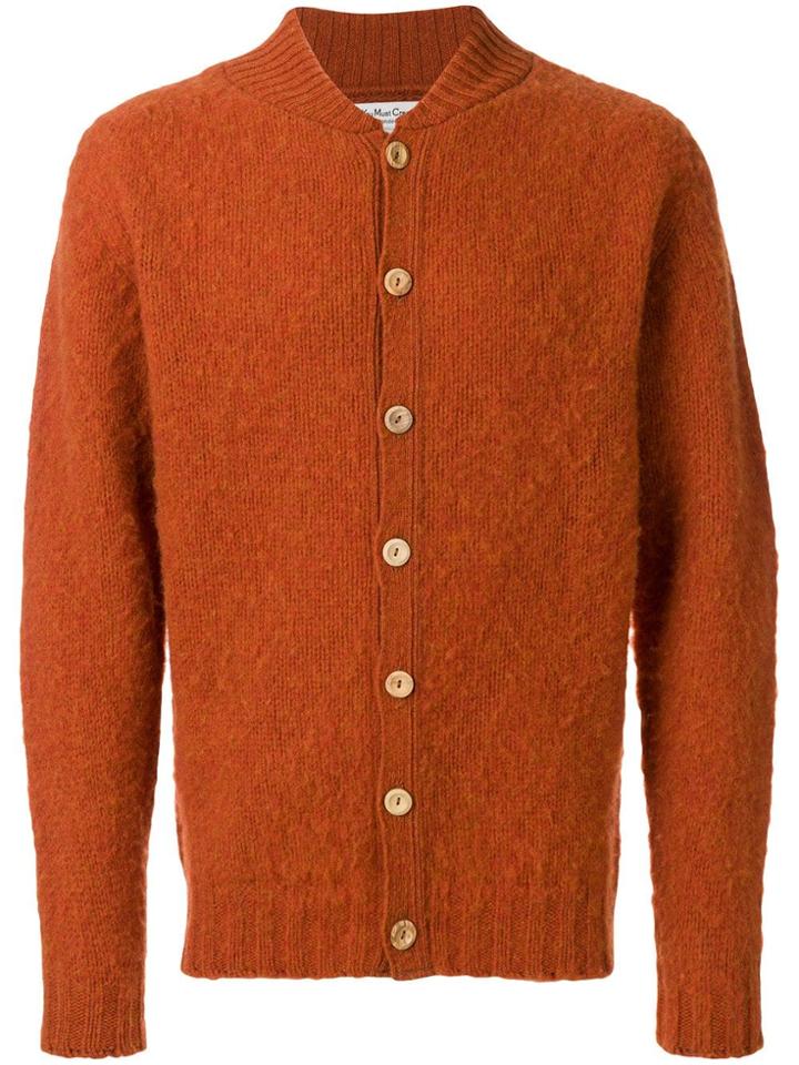 Ymc Classic Cardigan - Yellow & Orange