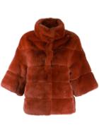 S.w.o.r.d 6.6.44 Quilted Button-up Coat - Red