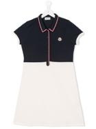 Moncler Kids Two Tone Dress - Blue
