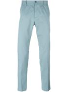 Dolce & Gabbana Classic Chinos, Men's, Size: 46, Blue, Cotton/spandex/elastane