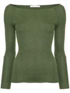 Estnation Ribbed Bateau Sweater - Green