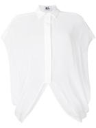 Lost & Found Ria Dunn V Hem Shirt - White