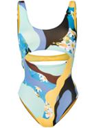 Angelys Balek Maillot Swimsuit - Blue