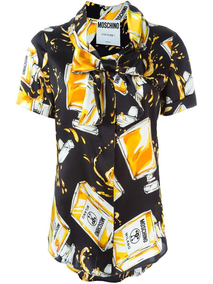 Moschino Perfume Print Blouse