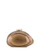 Benedetta Bruzziches Ariel Glitter Clutch Bag - Gold