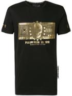 Philipp Plein Dollar Print T-shirt - Black