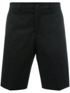 Prada Classic Chino Shorts, Men's, Size: 50, Black, Cotton/spandex/elastane
