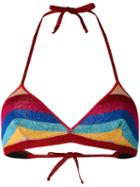 Laneus - Lurex Striped Bikini Top - Women - Polyamide/polyester/viscose - 40, Polyamide/polyester/viscose
