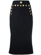 Dolce & Gabbana Nautical Skirt, Women's, Size: 38, Blue, Cotton/spandex/elastane/cotton