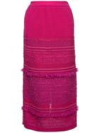 Coohem Tweedy Knit Skirt - Pink