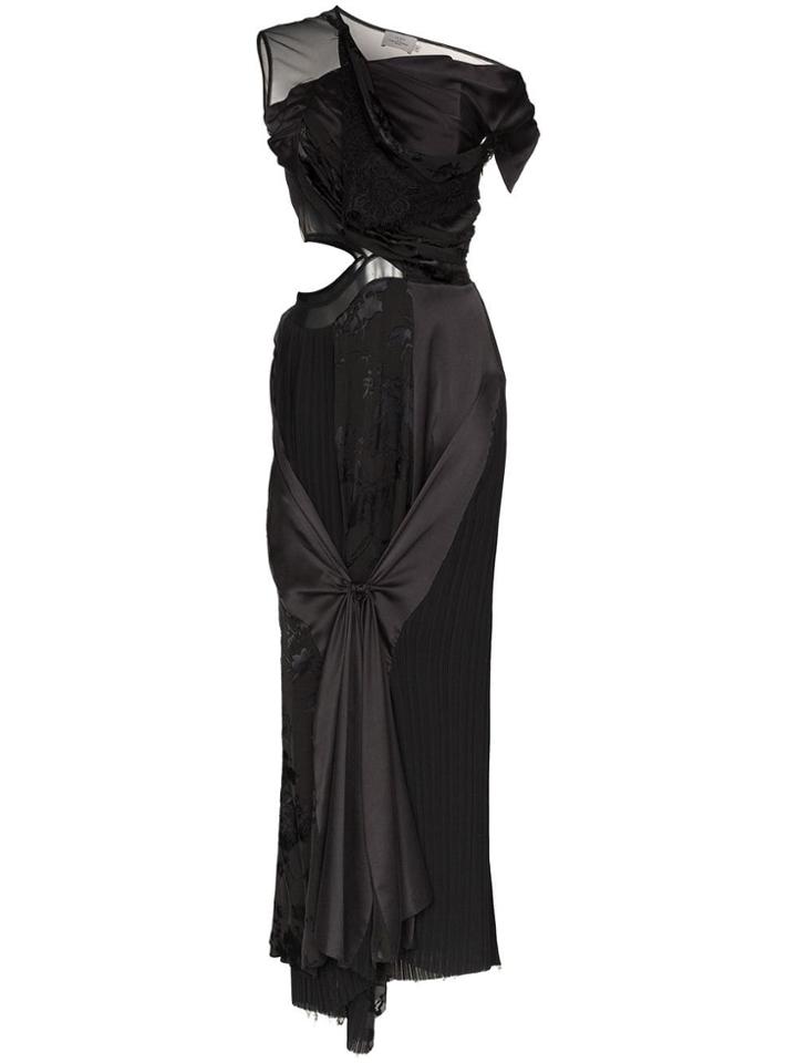 Preen By Thornton Bregazzi Ivanna Cut-out Detail Silk Blend Maxi Dress