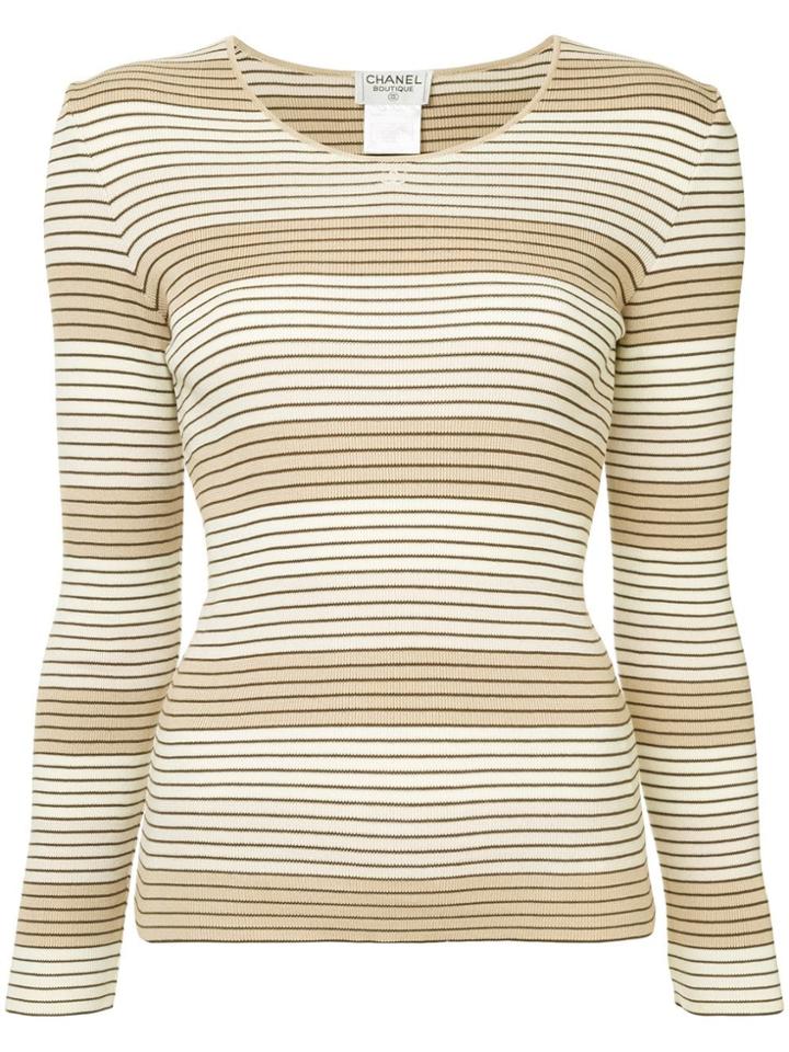 Chanel Vintage Cc Logos Long Sleeve Tops - Brown
