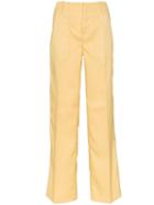Plan C Straight-leg Cargo Twill Trousers - Yellow