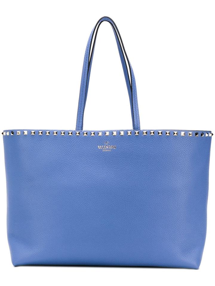 Valentino Rockstud Shopper Tote Bag - Blue