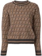 Fendi Pre-owned Zucca Monogram Jumper - Brown