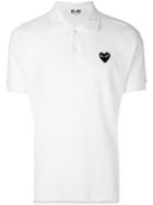 Comme Des Garçons Play Logo Polo Shirt - White