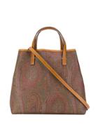 Etro Paisley Tribe Shopping Tote - Brown