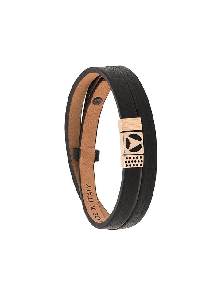Northskull Insignia Double Wrap Bracelet - Black