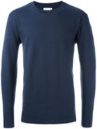 Sunspel Crew-neck Sweatshirt, Men's, Size: Xl, Blue, Cotton