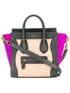 Céline Contrast Tote Bag, Women's, Calf Leather