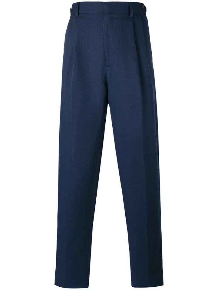 Umit Benan Pleated Trousers - Blue