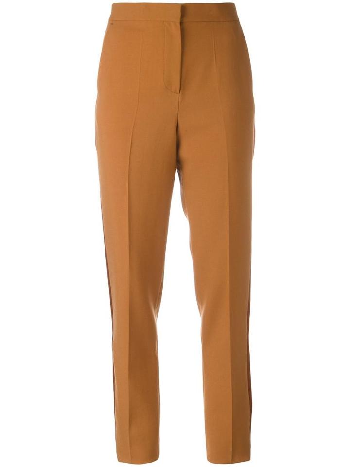 Roksanda 'welles' Trousers, Women's, Size: 10, Nude/neutrals, Wool/silk/cotton