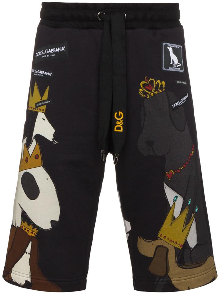 Dolce & Gabbana Chinese New Year Jogging Shorts - Black