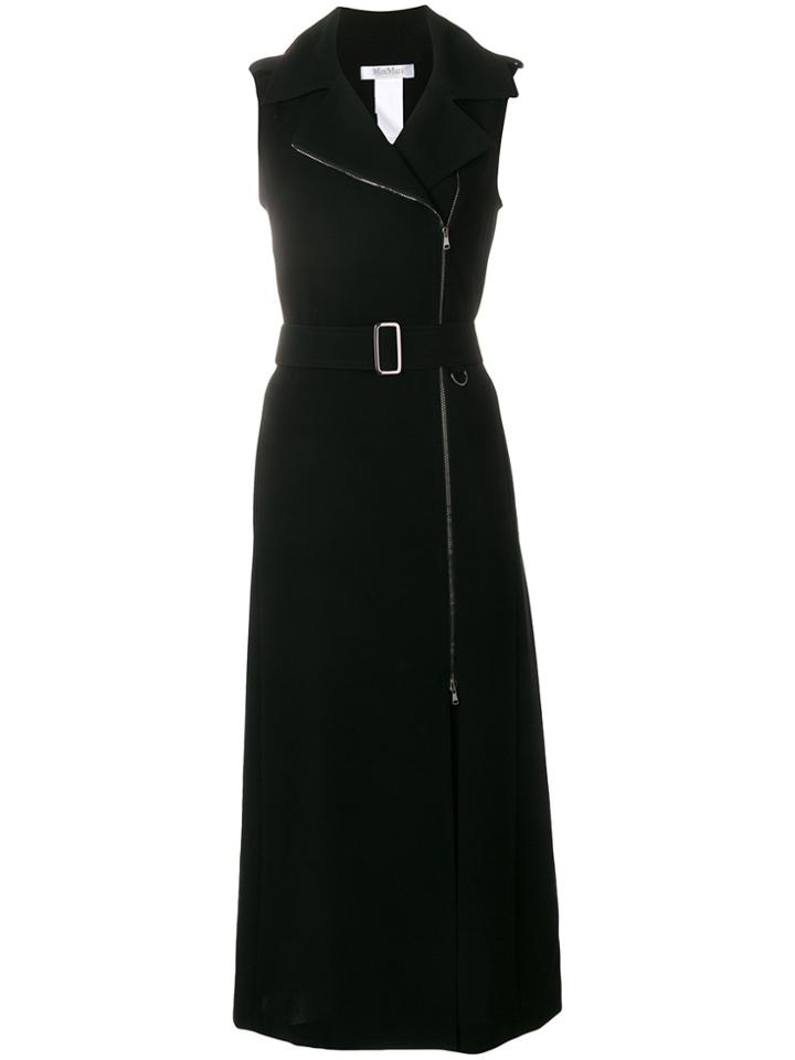 Max Mara Long Biker Dress - Black