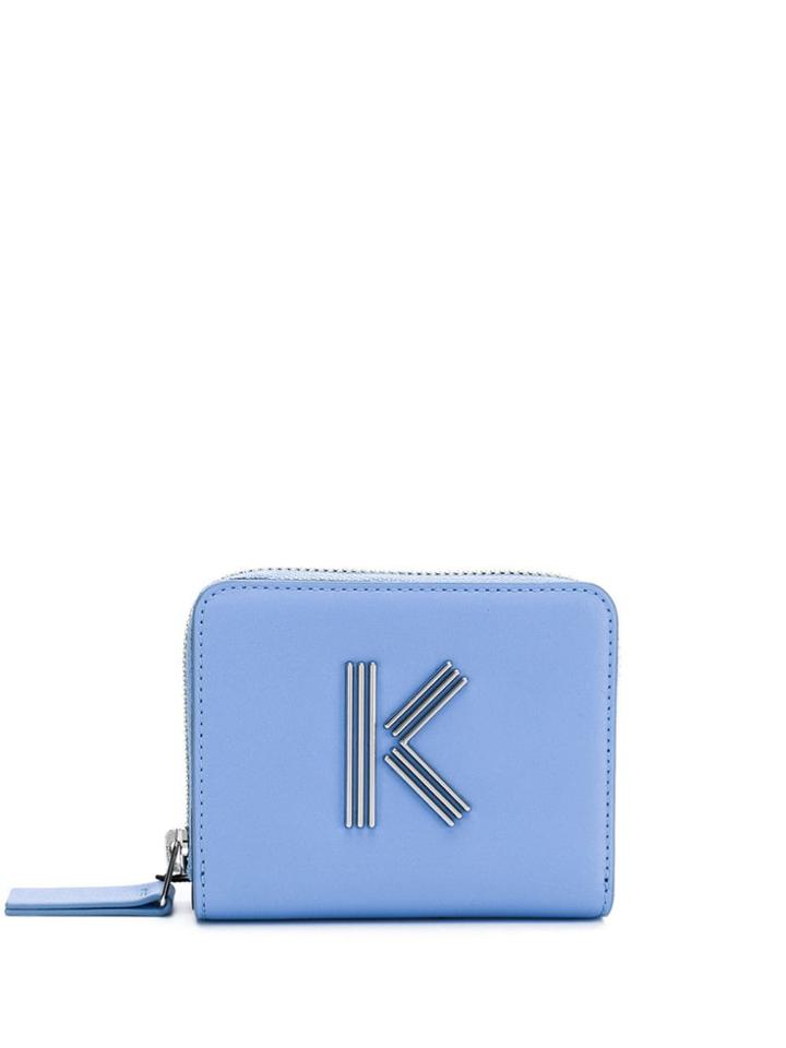 Kenzo Square Zip Around Wallet - Blue