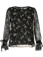 Guild Prime Floral Print Blouse - Black