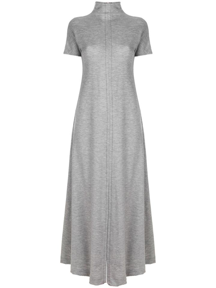 Maison Margiela Belt-wrap Long Flared Dress - Grey