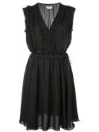 Jason Wu Ruffle Trim Dress - Black