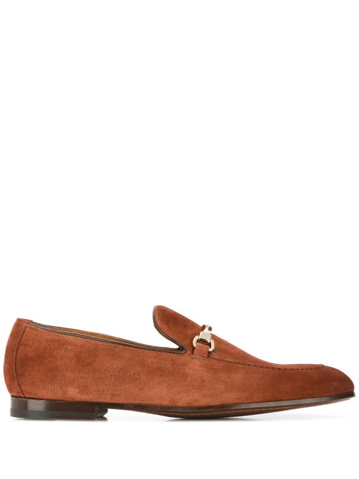 Doucal's Horsebit Detail Loafers - Brown