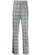 Band Of Outsiders Check Tuxedo Trousers - Grey