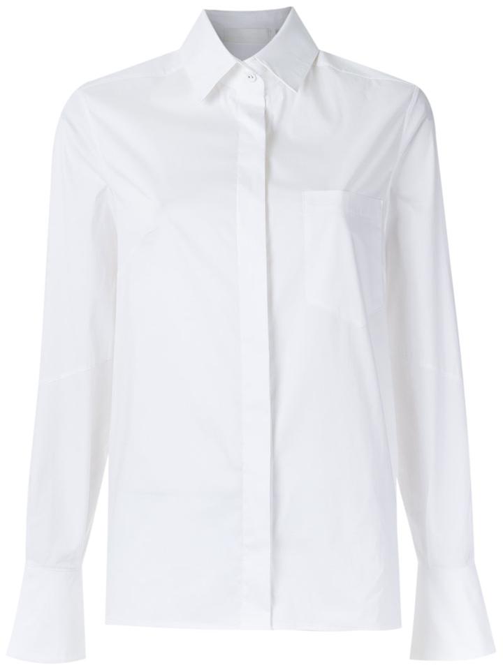 Giuliana Romanno Long Sleeves Shirt, Women's, Size: 42, White, Cotton/elastodiene/polyamide