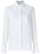 Giuliana Romanno Long Sleeves Shirt, Women's, Size: 42, White, Cotton/elastodiene/polyamide