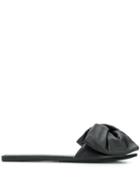 Balenciaga Bow-embellished Slides - Black