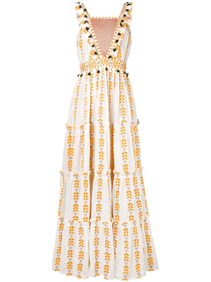 Dodo Bar Or Deep V Back Dress - White