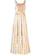 Dodo Bar Or Deep V Back Dress - White