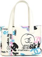 Chanel Vintage Graffiti Canvas Tote