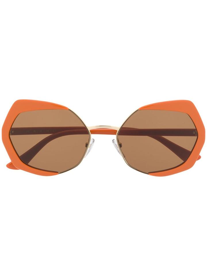Marni Eyewear Oversized Frame Sunglasses - 810