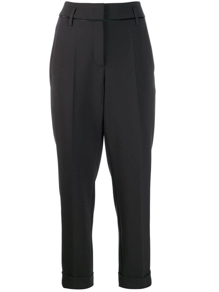 Luisa Cerano Tailored Cropped Trousers - Black
