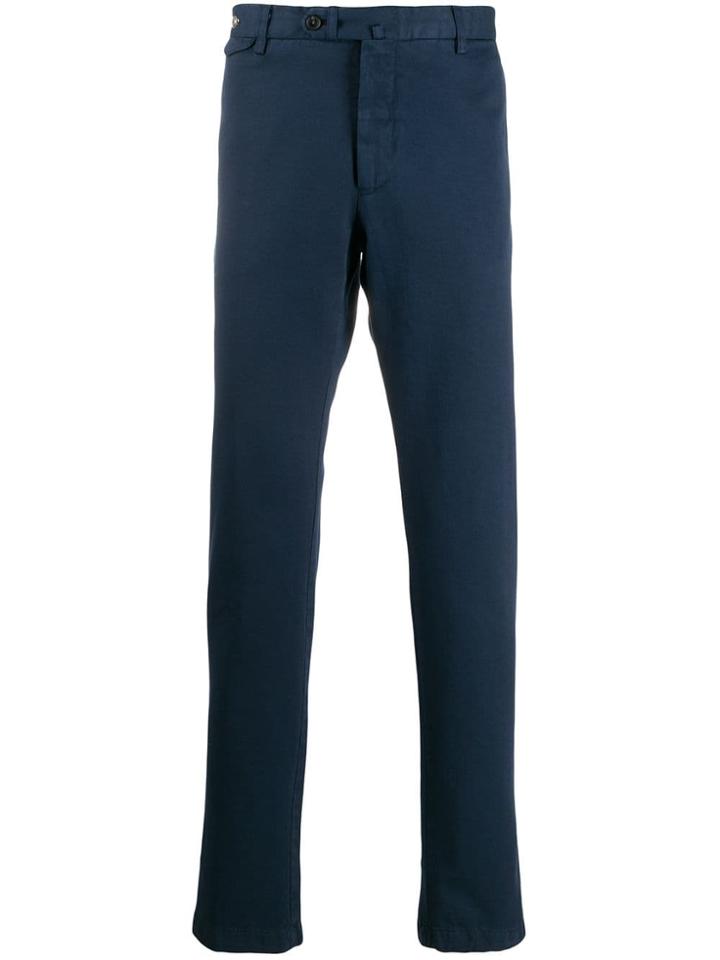 Tagliatore Straight Leg Trousers - Blue