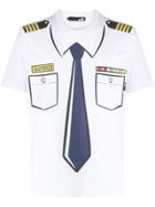 Love Moschino Captain Print T-shirt - White
