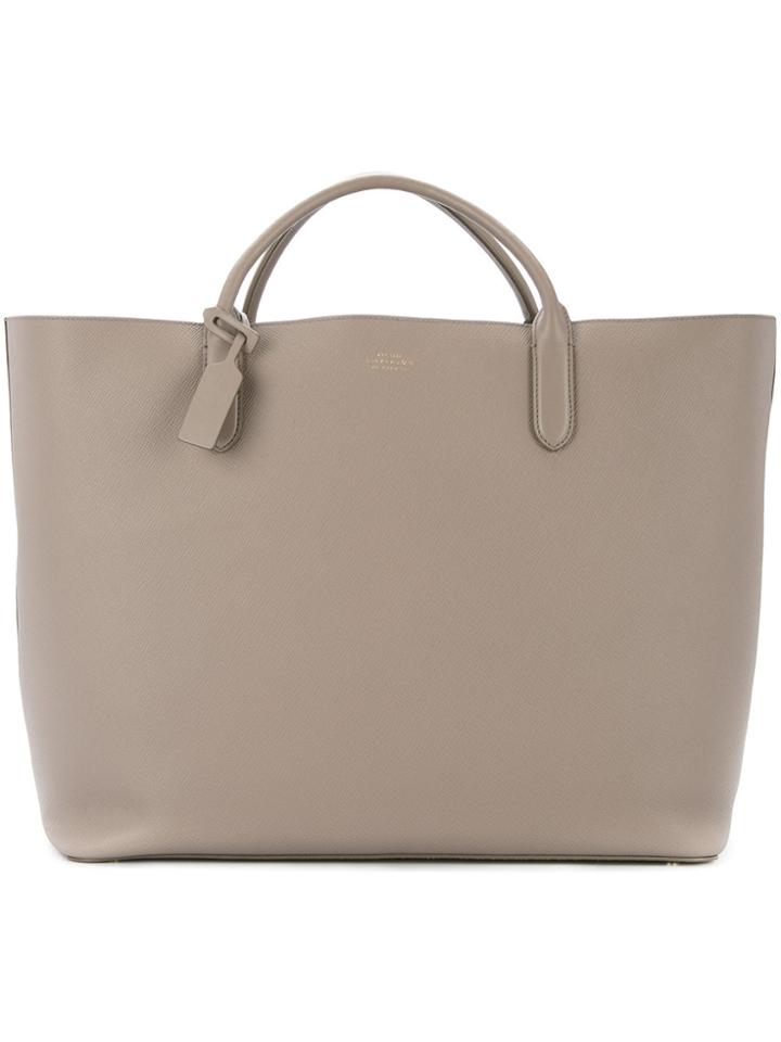 Smythson Classic Tote Bag - Grey